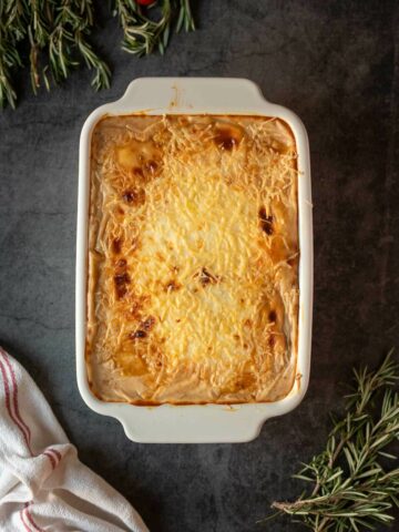 baked vegetable casserole.