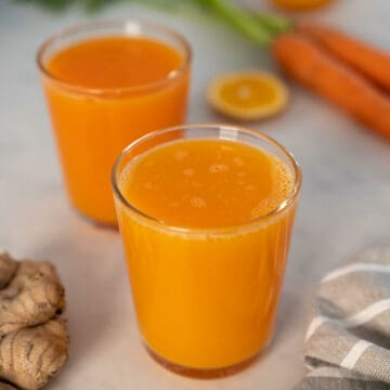 fresh carrot orange ginger juice featured.