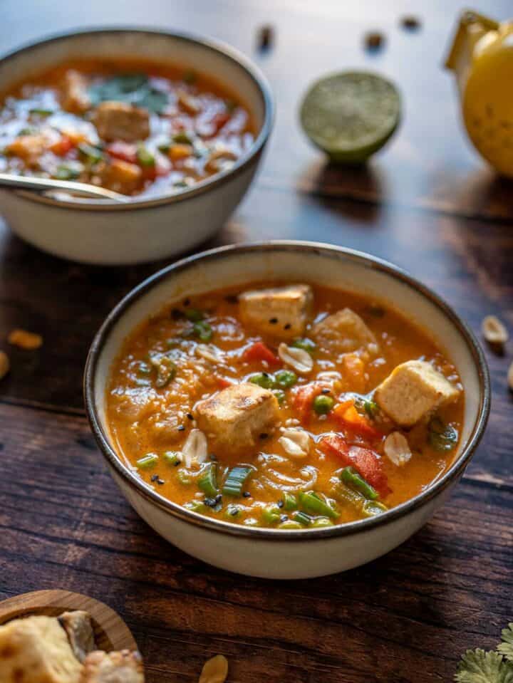 Thai Massaman Vegetable Curry with Tofu (Instant Pot or Stovetop) • Our PlantBased World