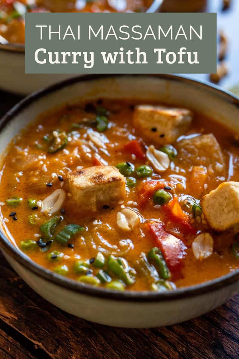 Thai Massaman Vegetable Curry with Tofu (Instant Pot or Stovetop) • Our PlantBased World