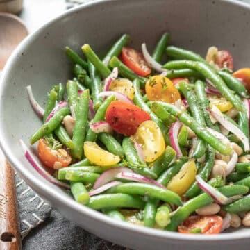 Healthy Italian Green Bean Salad.