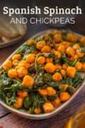 spanish sauteed chickpeas with spinach pin.