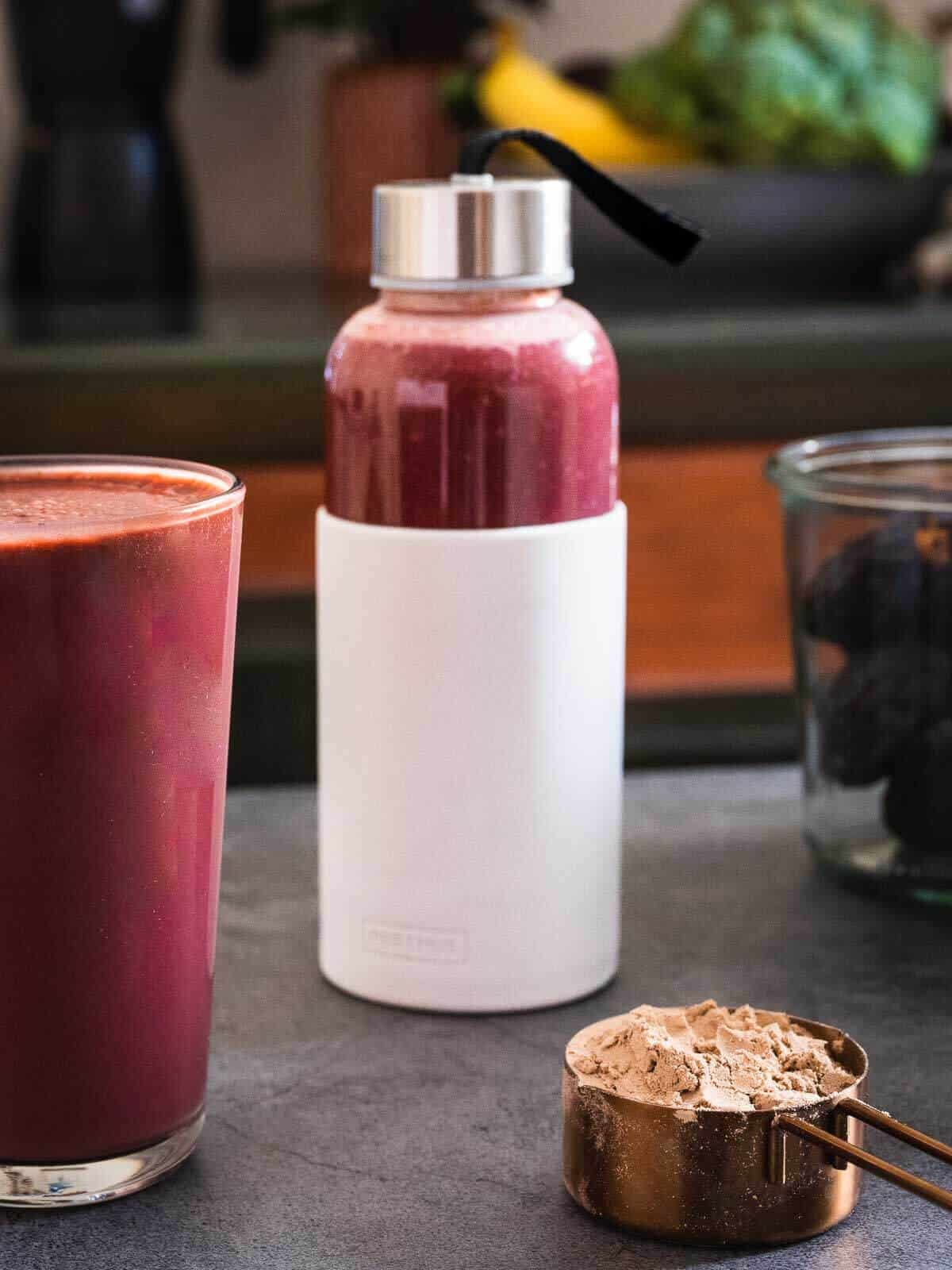 Store the smoothie in a BPA-free container.
