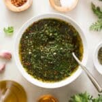 carrot tops chimichurri featured.