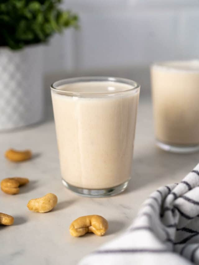 How To Make Homemade Cashew Milk (Easy, Healthy & Vegan)