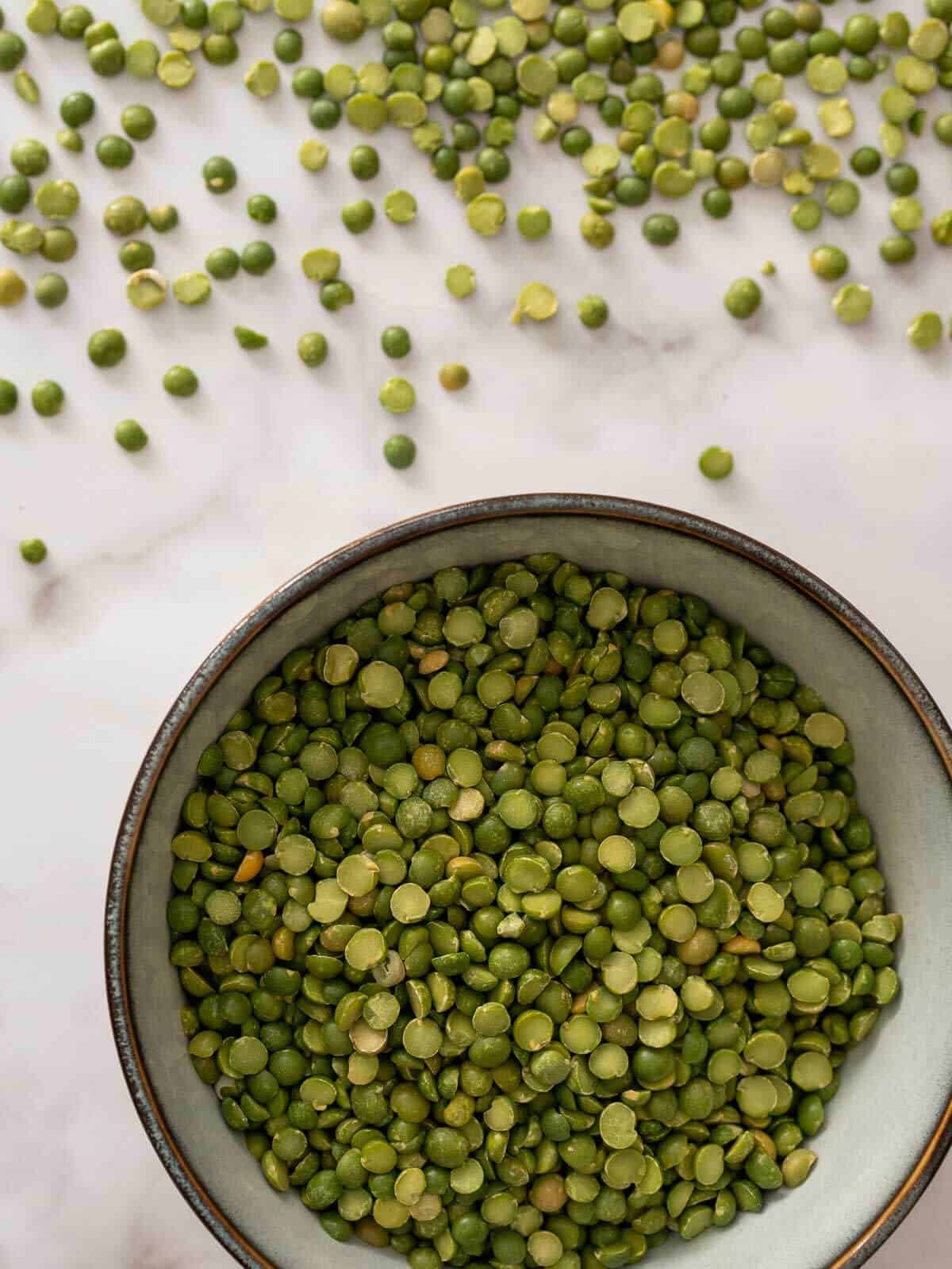 green split peas.