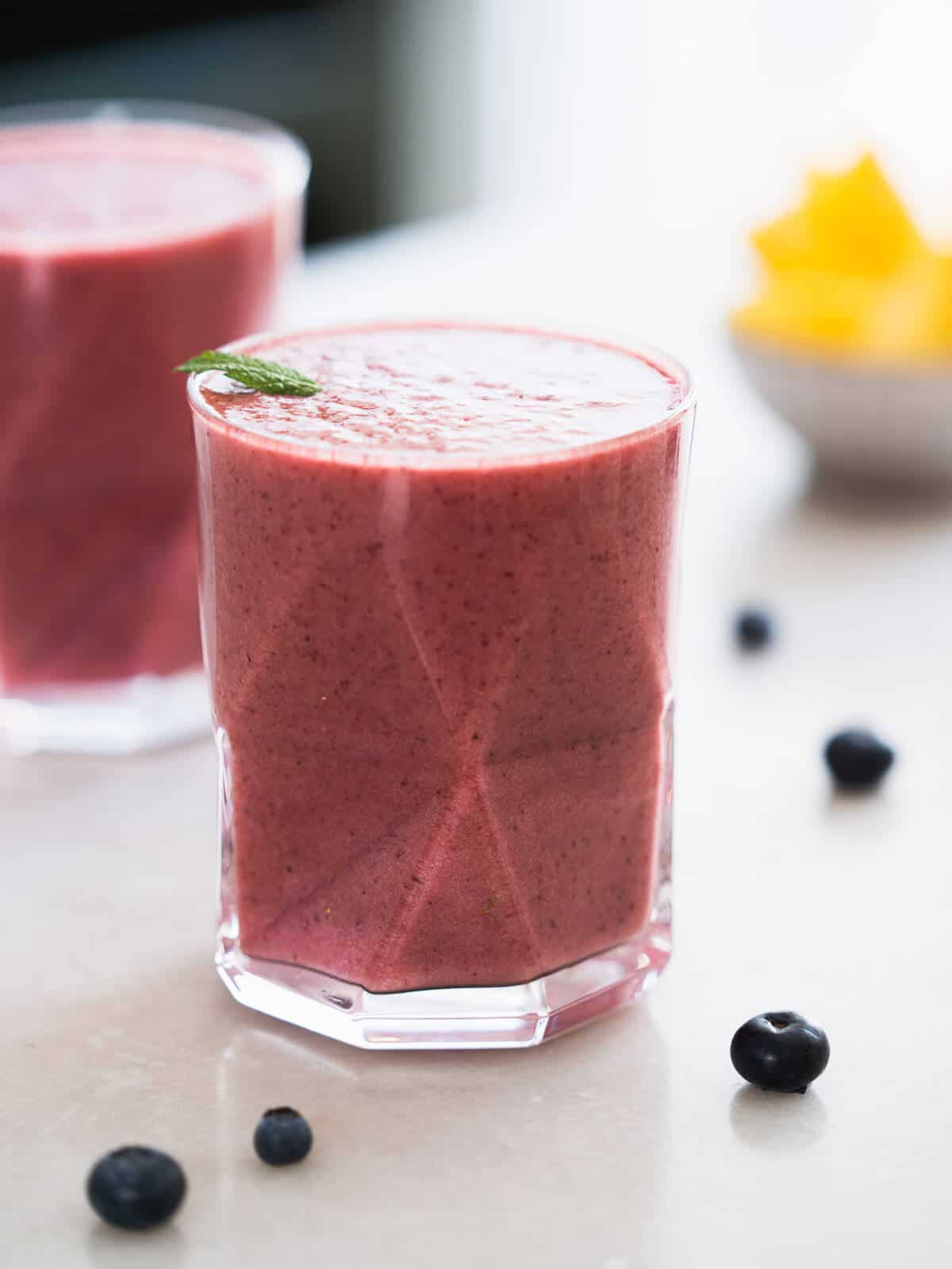 Blueberry Pineapple Juice without banana.