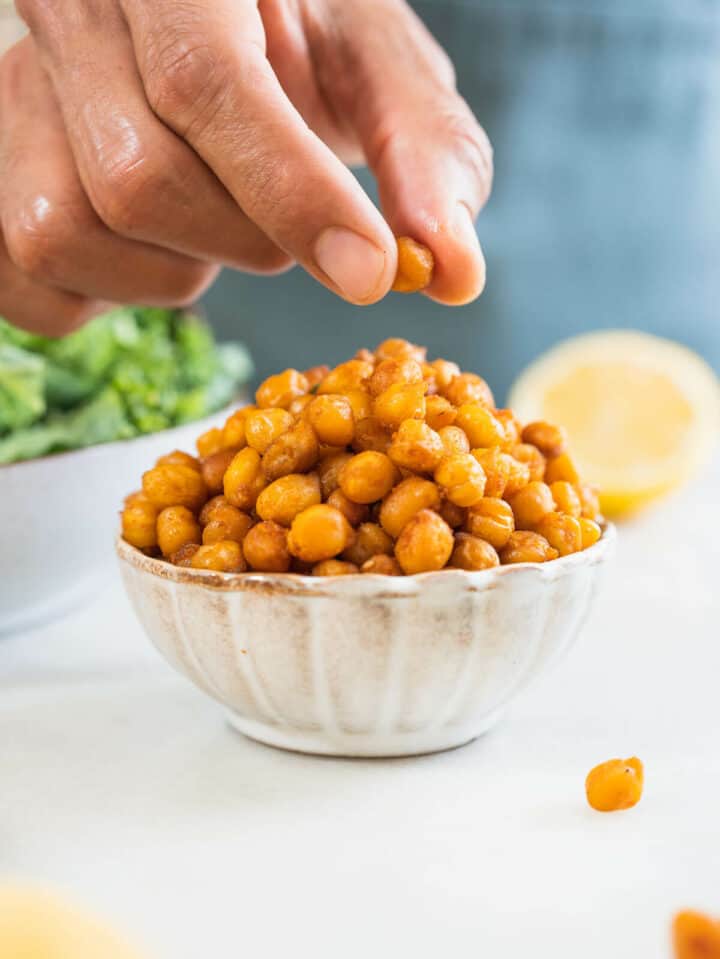 How to Make OvenRoasted Crispy Fried Chickpeas (Air Fryer Method too!)