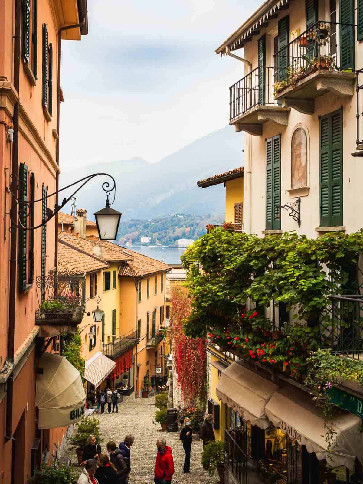 view of Bellagio town.