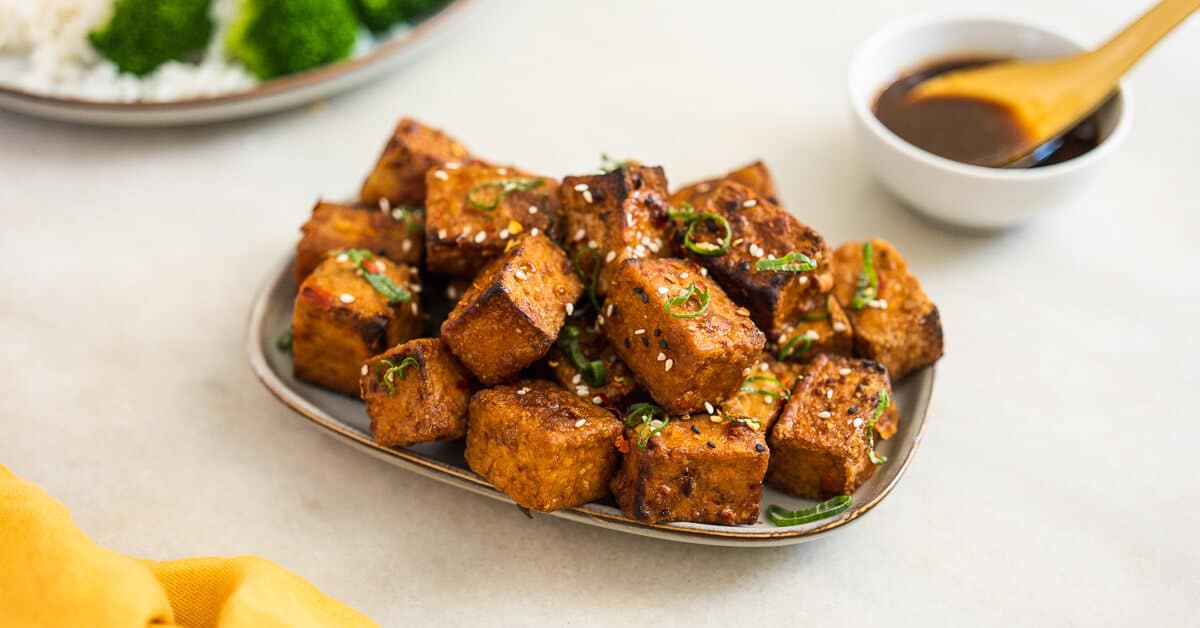 Crispy Teriyaki Tofu Puffs