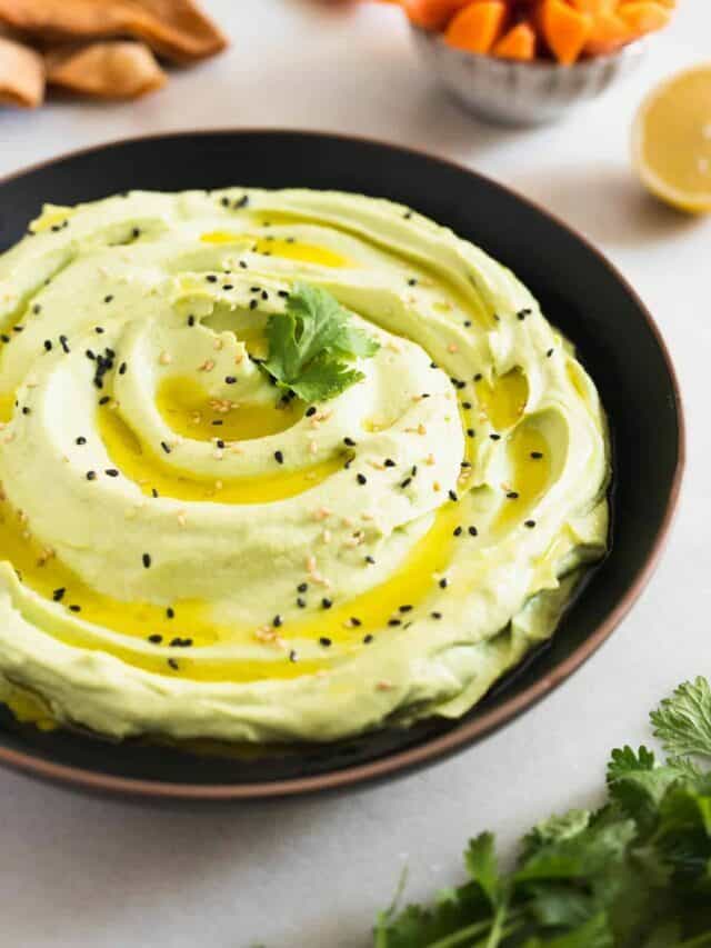 Best Green Edamame Hummus Dip (Creamy, Easy & Quick)