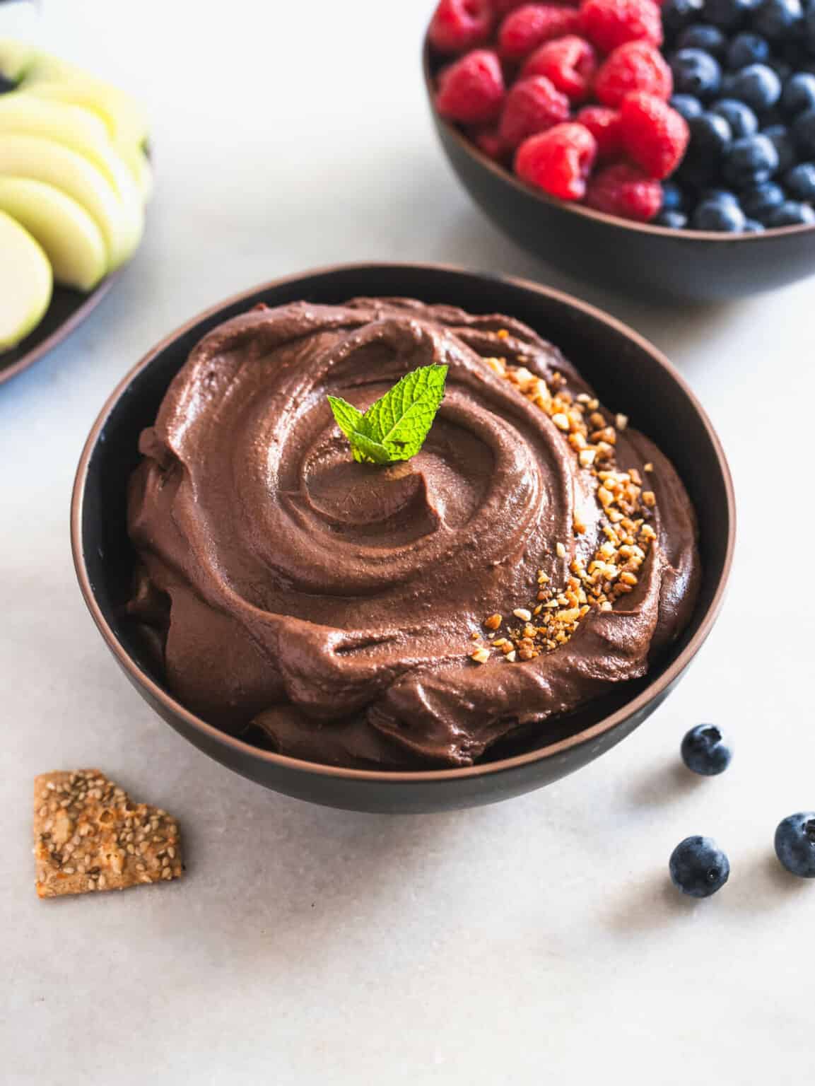 Dark Chocolate Hummus (Dessert Hummus)