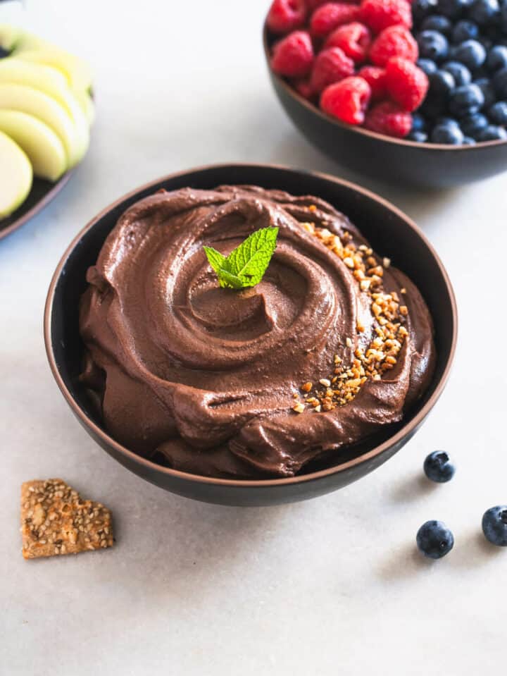 Dark Chocolate Hummus (Dessert Hummus)