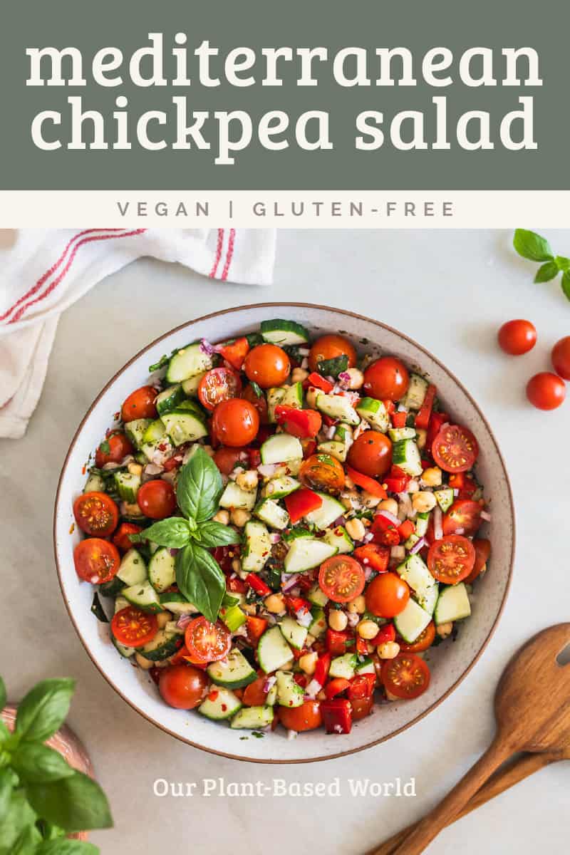 Mediterranean Chickpea Cucumber Salad