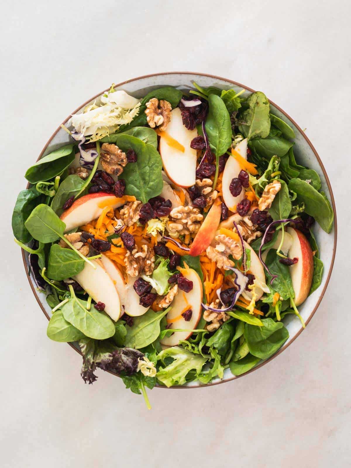 Spinach Apple Walnut Salad