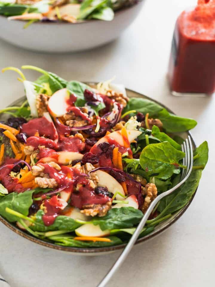 Spinach Apple Walnut Salad