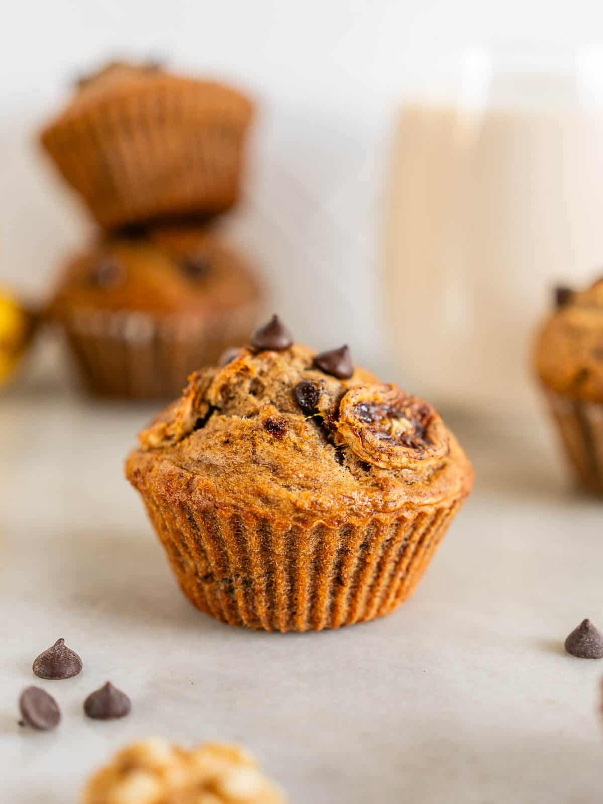 banana chocolate chip muffins.