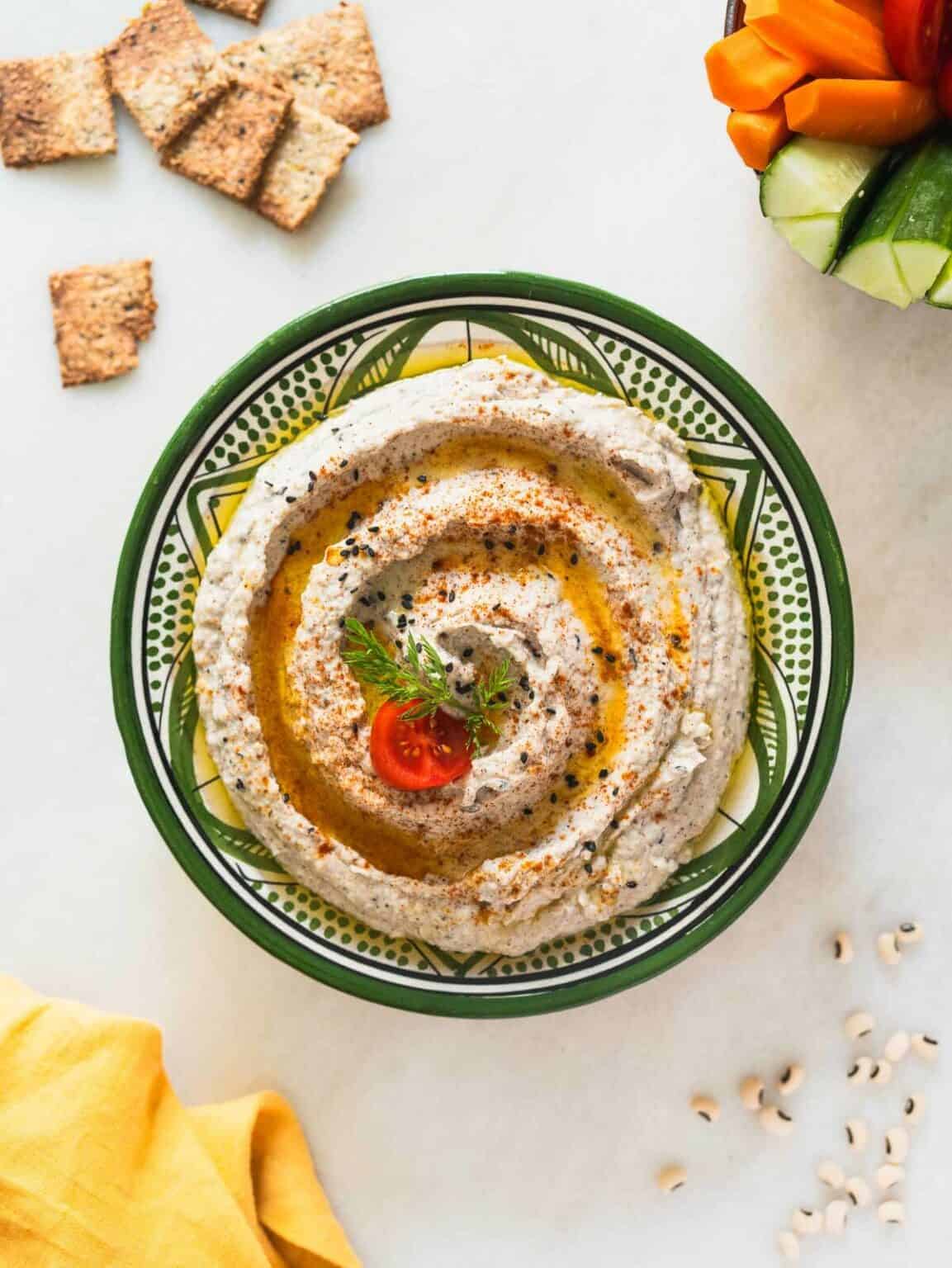 Creamy BlackEyed Peas Hummus