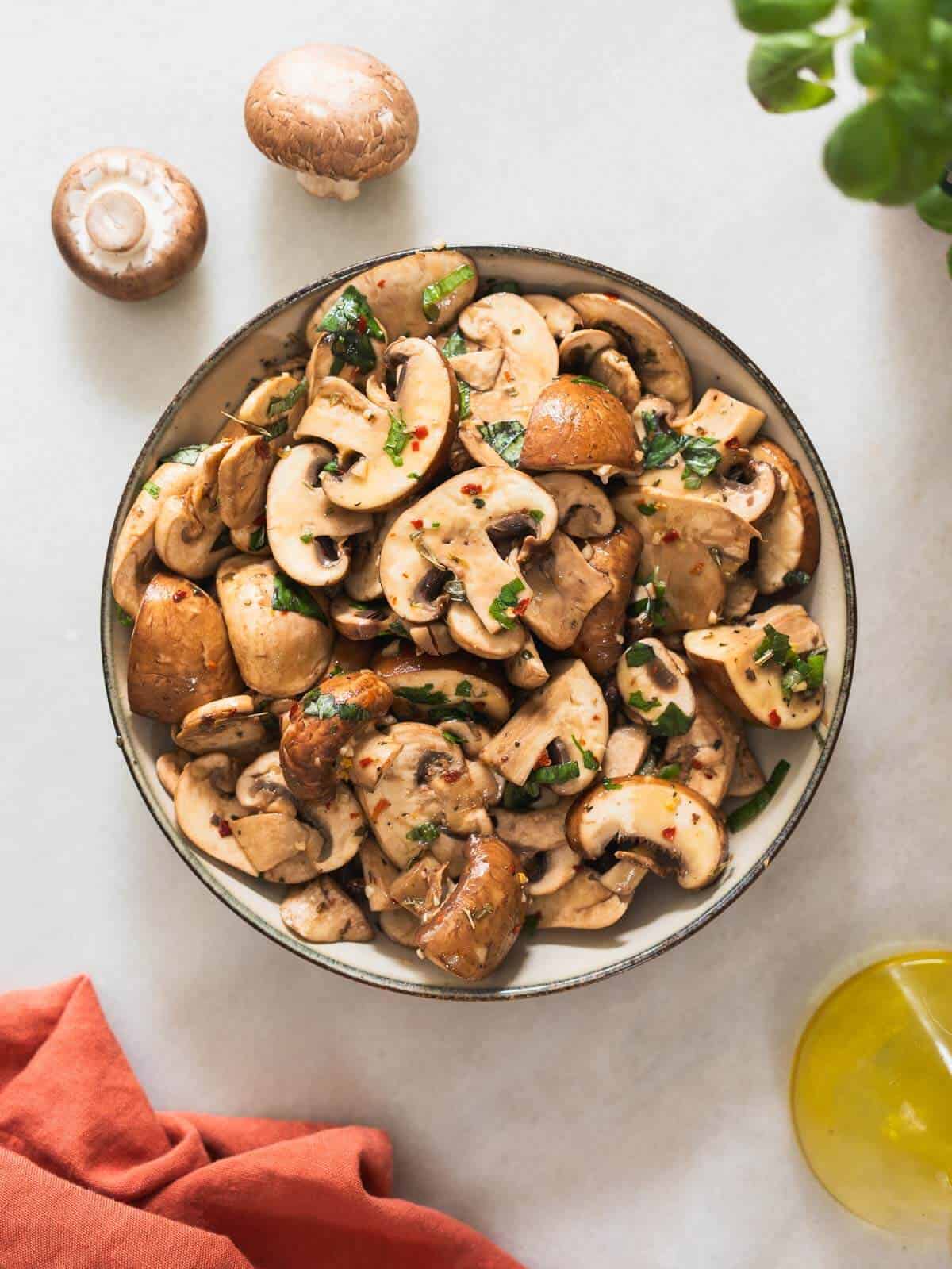 Marinated Mushroom Salad hero.