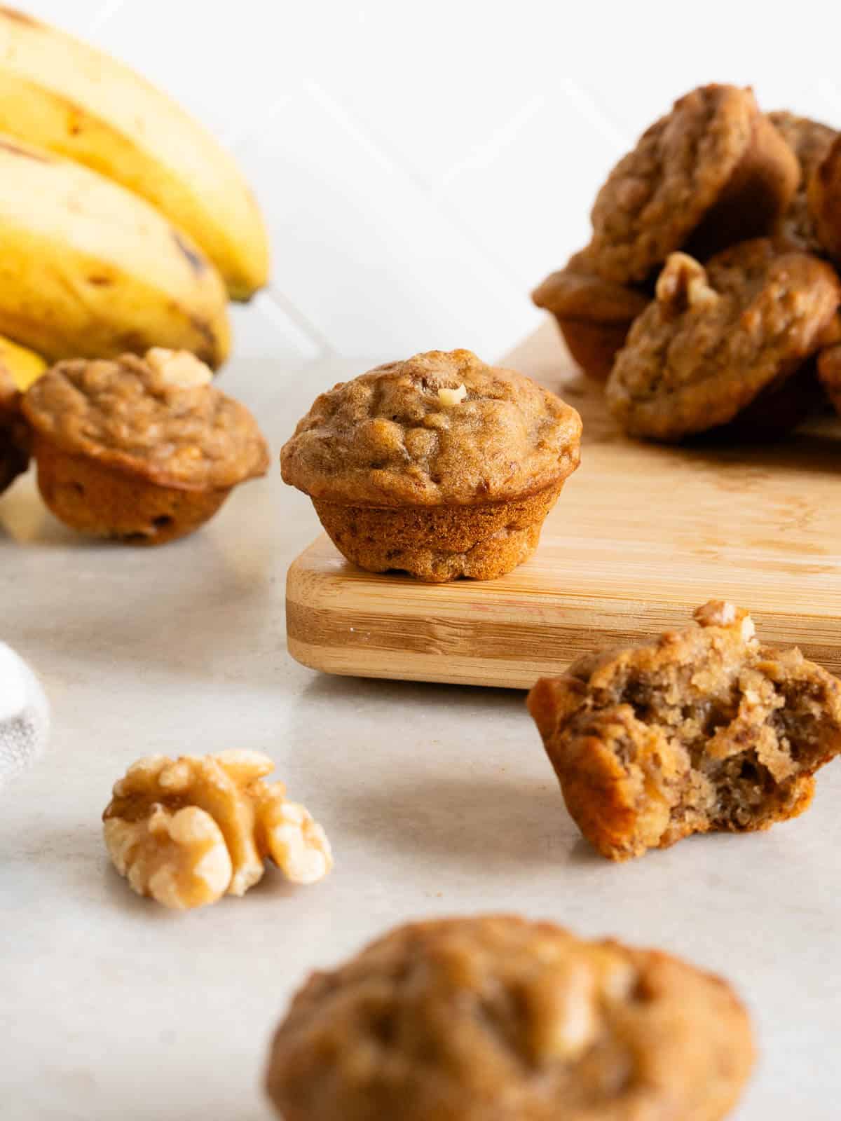 mini banana muffins.