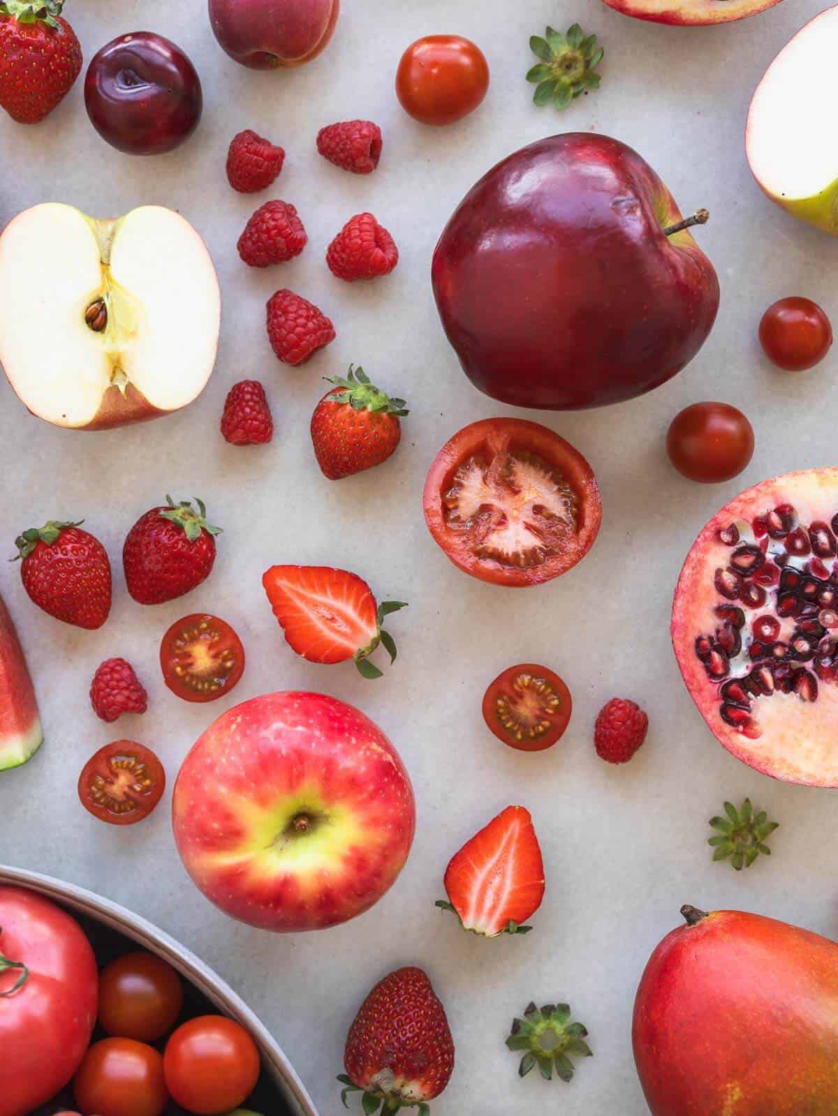 red fruits.