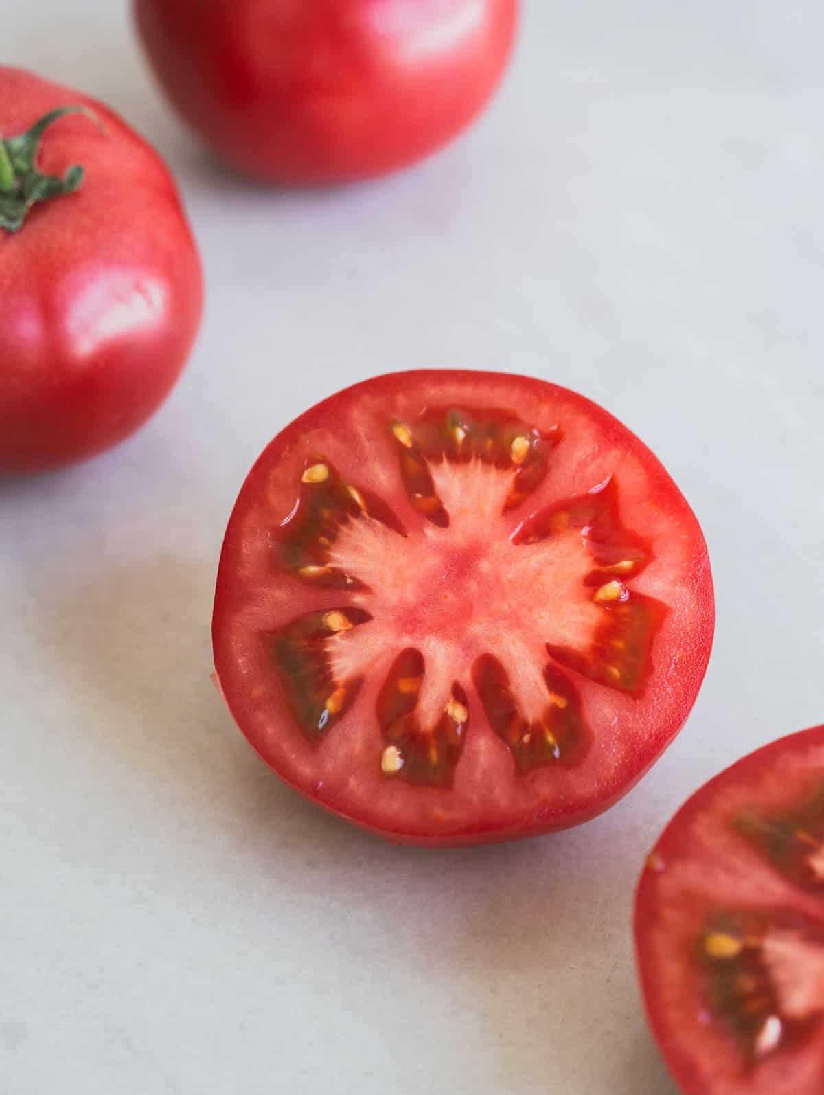red tomatoes.