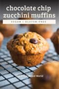 vegan zucchini muffins pin.