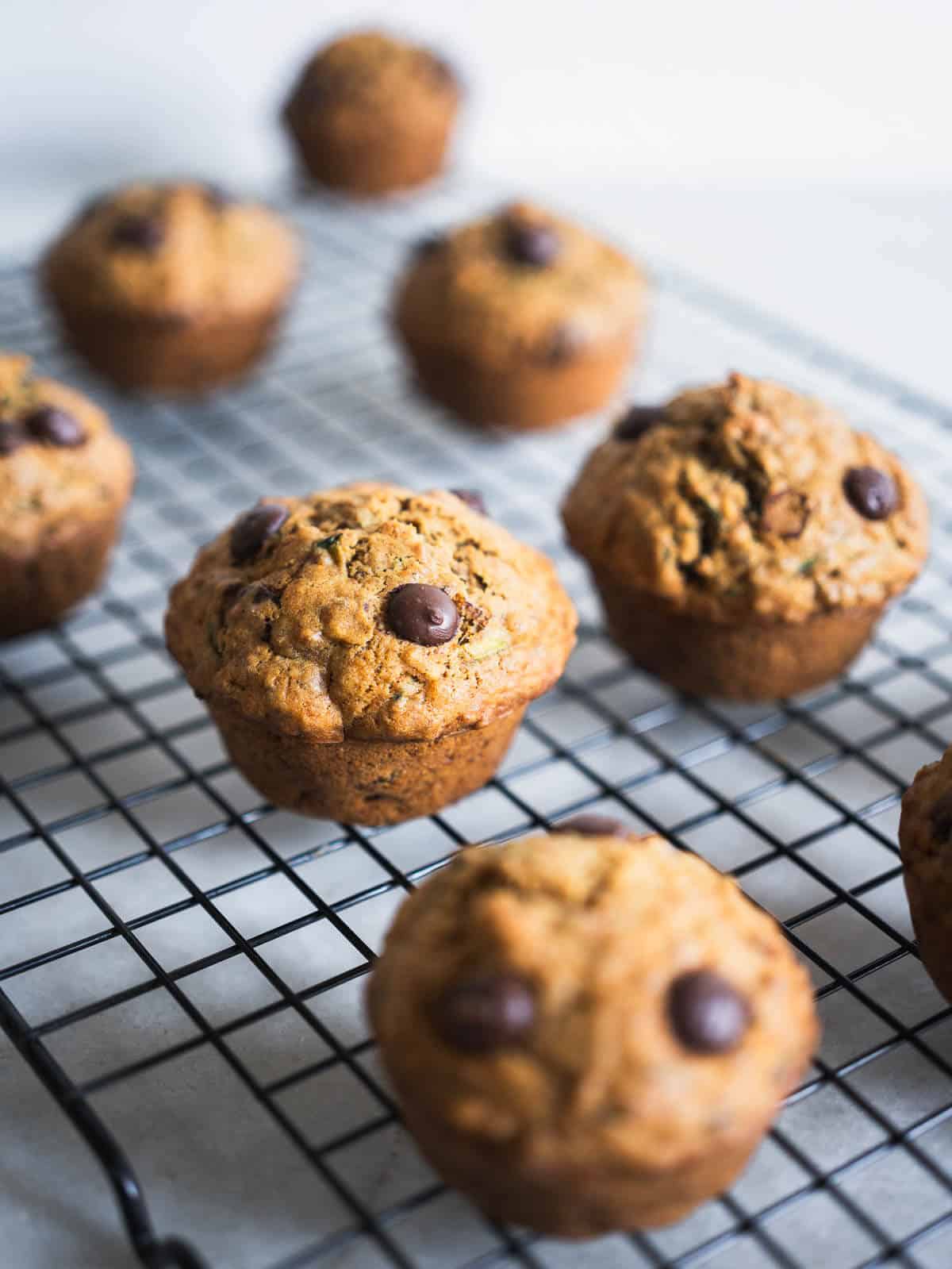 let the muffins cool in a cooling rack.