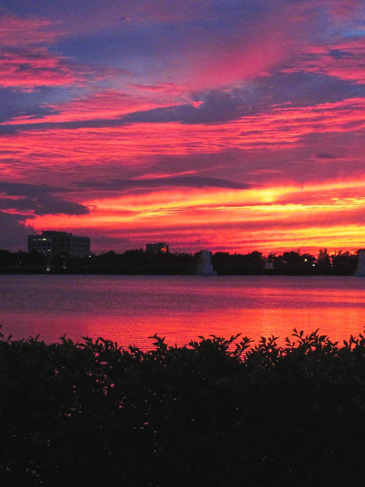Miami beach sunset.