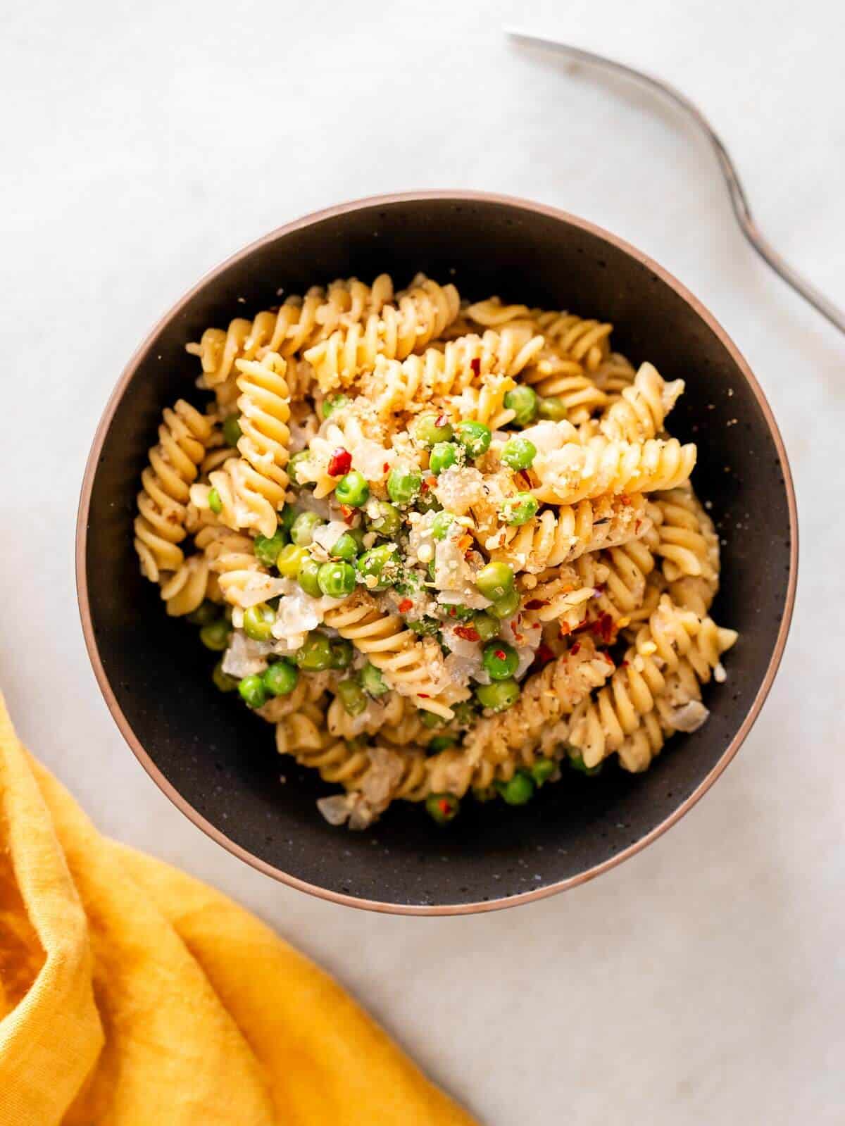 Italian peas and pasta.