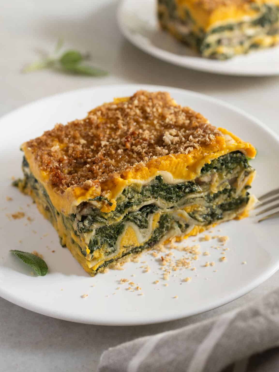 Cheesy Butternut Squash Spinach Lasagna Vegan Gf Optional 5644