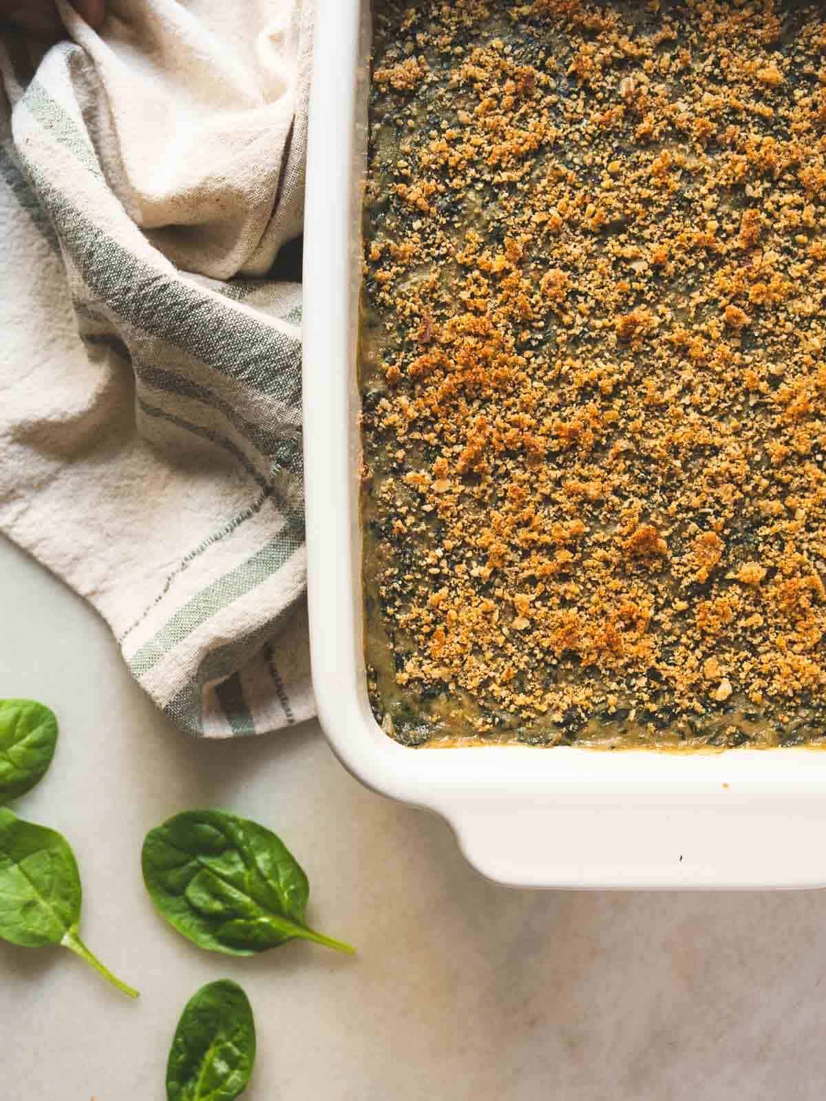 baked creamed spinach.