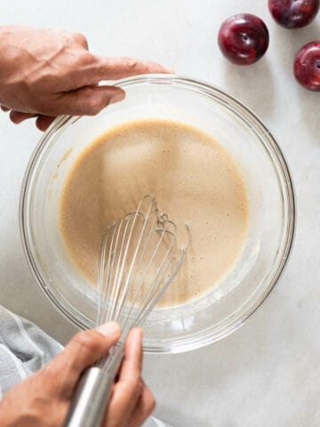 add the rest of the batter ingredients.