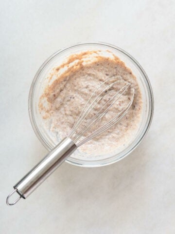 make flax egg buttermilk mixture.