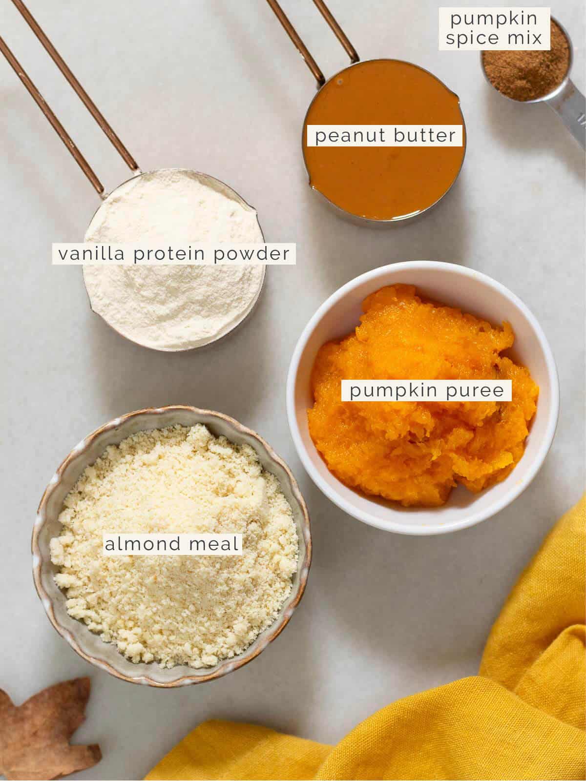 pumpkin protein balls ingredients.