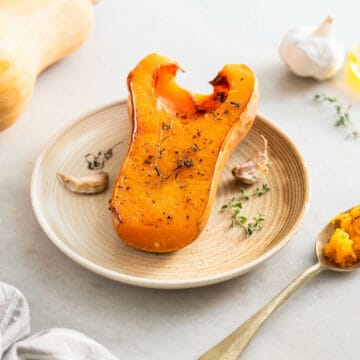 whole roasted butternut squash.