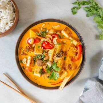 Coconut pineapple Thai Curry featured image.