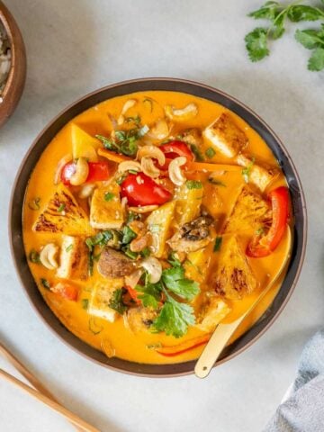 Coconut pineapple Thai Curry featured image.