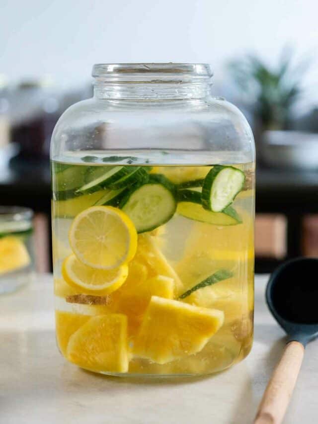 Pineapple Ginger Cucumber Lemon Water Recipe