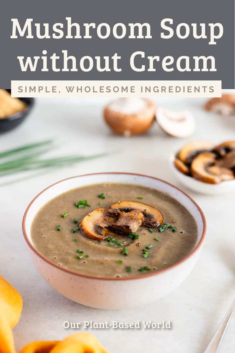 Mushroom Soup without Cream (One-Pot)