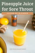 pineapple juice for sore throat pin.