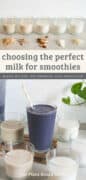pin for post The Ultimate Guide to the Best Milk for Smoothies.