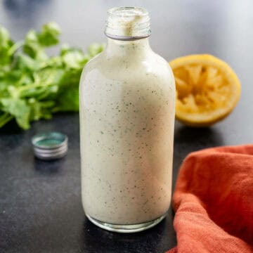 bottle of milk-free ranch dressing.